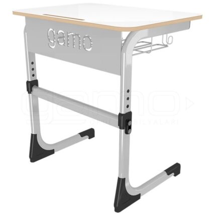 GM001-1004 Ayarlanabilir Tekli Laminat Okul Sırası, Öğrenci Sırası, Kolej Sırası, Dershane Sırası, Sınıf Sırası