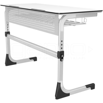 GM002-1001 Ayarlanabilir İkili Kompakt Okul Sırası, Öğrenci Sırası, Kolej Sırası, Dershane Sırası, Sınıf Sırası