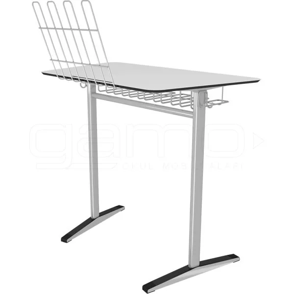 GM021-612-Tekli-Acili-Ayakli-Kompakt-Muzik-Sirasi GM021-612 Tekli Açılı Ayaklı Kompakt Müzik Sırası, Öğrenci Etkinlik Sırası - Görsel 1