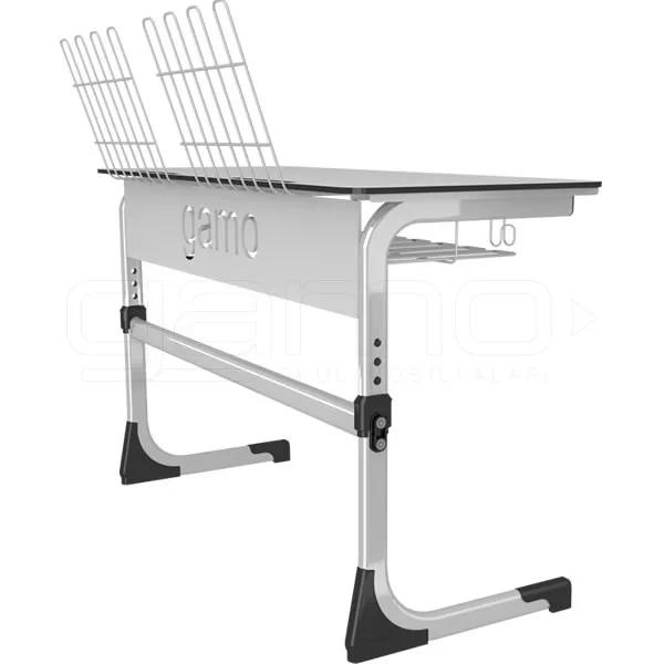 GM022-1012 Ayarlanabilir İkili Kompakt Müzik Sırası, Öğrenci Etkinlik Sırası - Görsel 1