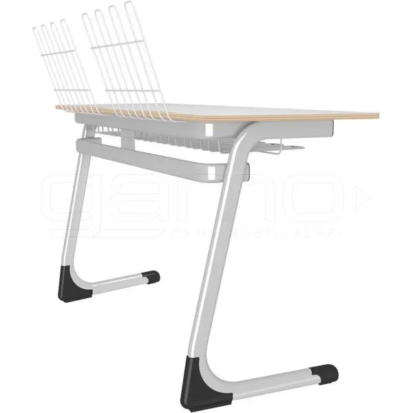 GM022-415 İkili Laminat Müzik Sırası, Öğrenci Etkinlik Sırası - Görsel 1