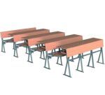 GM024-202 Üçlü Ahşap Amfi Sırası