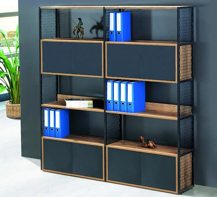 GM028-201 Dolaplı Metal Kitaplık - Görsel 1