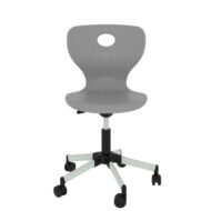 Valentina Döner Monoblok Sandalye Gri